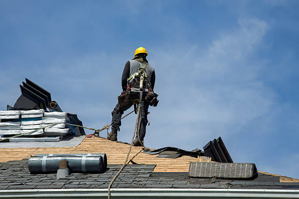 Professional Gutter Installation technician working in Laneview, VA